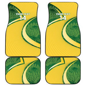 South Africa Rugby Custom Car Mats Come On Springboks Mascot Sporty Style