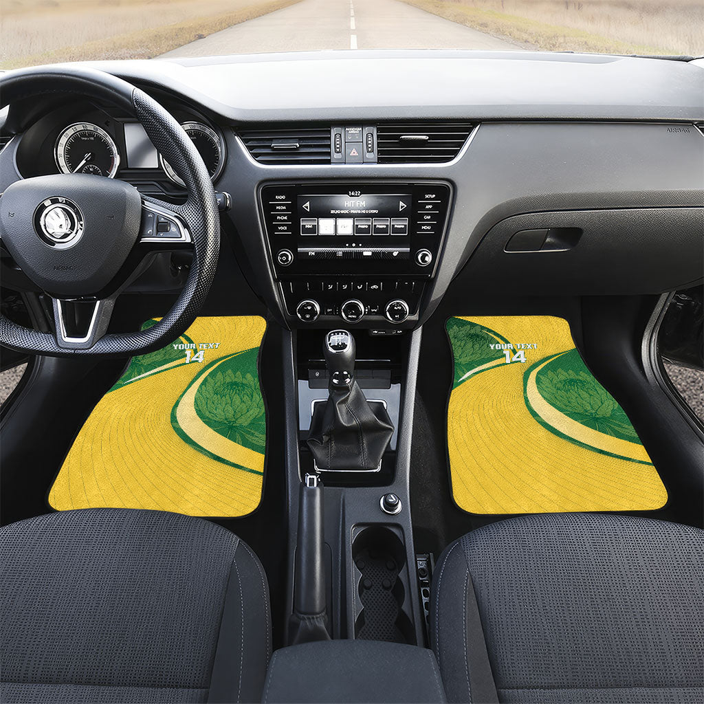 South Africa Rugby Custom Car Mats Come On Springboks Mascot Sporty Style