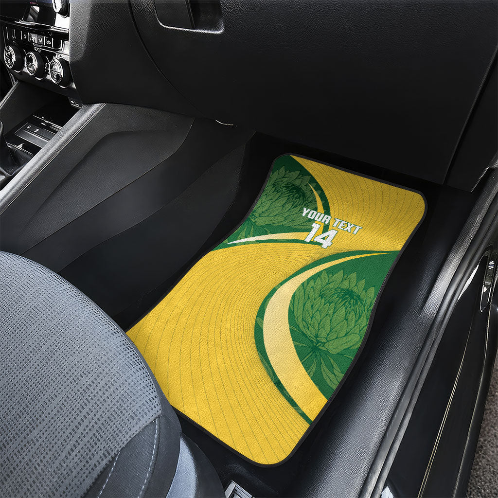 South Africa Rugby Custom Car Mats Come On Springboks Mascot Sporty Style