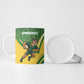 South Africa Rugby Custom Ceramic Mug Come On Springboks Mascot Sporty Style