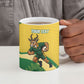 South Africa Rugby Custom Ceramic Mug Come On Springboks Mascot Sporty Style