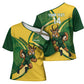 South Africa Rugby Custom Cross Shoulder Shirt Come On Springboks Mascot Sporty Style
