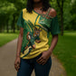 South Africa Rugby Custom Cross Shoulder Shirt Come On Springboks Mascot Sporty Style