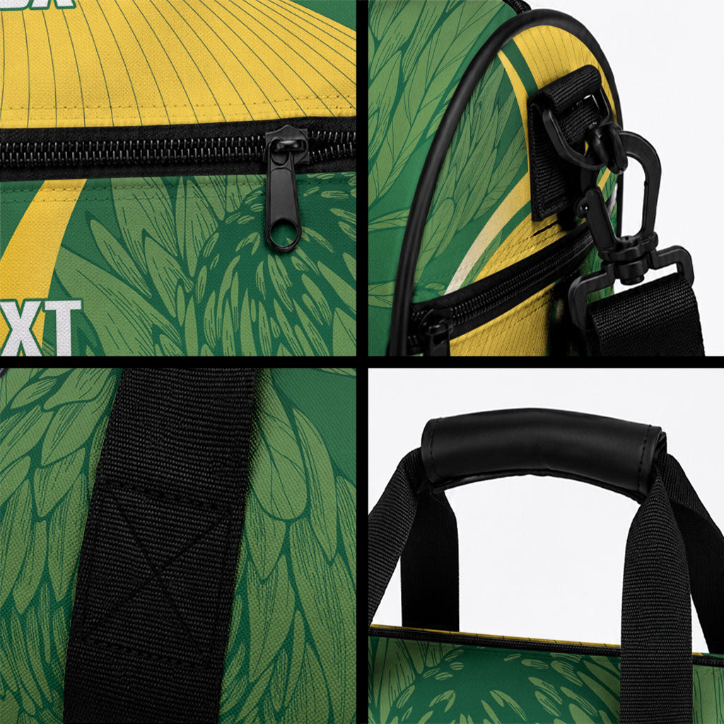 South Africa Rugby Custom Duffle Bag Come On Springboks Mascot Sporty Style