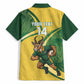 South Africa Rugby Custom Hawaiian Shirt Come On Springboks Mascot Sporty Style