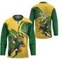 South Africa Rugby Custom Hockey Jersey Come On Springboks Mascot Sporty Style
