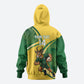 South Africa Rugby Custom Hoodie Come On Springboks Mascot Sporty Style