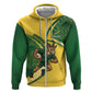 South Africa Rugby Custom Hoodie Come On Springboks Mascot Sporty Style