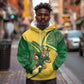 South Africa Rugby Custom Hoodie Come On Springboks Mascot Sporty Style