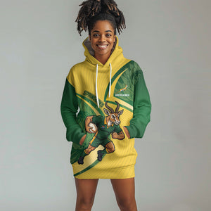 South Africa Rugby Custom Hoodie Dress Come On Springboks Mascot Sporty Style