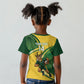 South Africa Rugby Custom Kid T shirt Come On Springboks Mascot Sporty Style