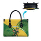 South Africa Rugby Custom Leather Bag Come On Springboks Mascot Sporty Style