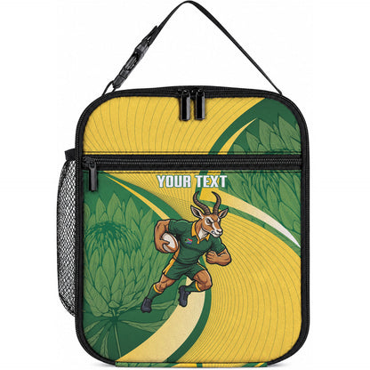 South Africa Rugby Custom Lunch Bag Come On Springboks Mascot Sporty Style