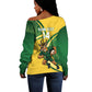 South Africa Rugby Custom Off Shoulder Sweater Come On Springboks Mascot Sporty Style
