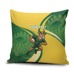South Africa Rugby Custom Pillow Cover Come On Springboks Mascot Sporty Style