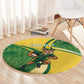South Africa Rugby Custom Round Carpet Come On Springboks Mascot Sporty Style