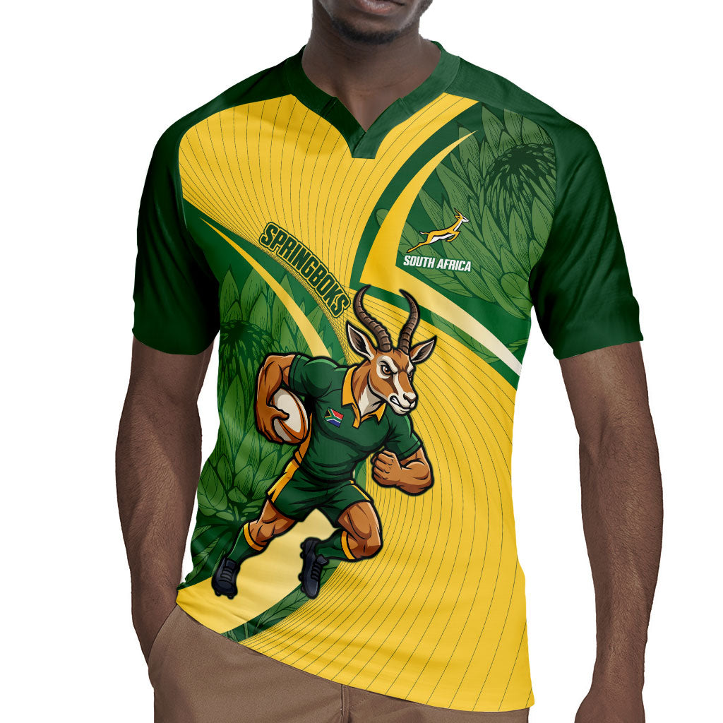 South Africa Rugby Custom Rugby Jersey Come On Springboks Mascot Sporty Style