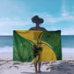 South Africa Rugby Custom Sarong Come On Springboks Mascot Sporty Style
