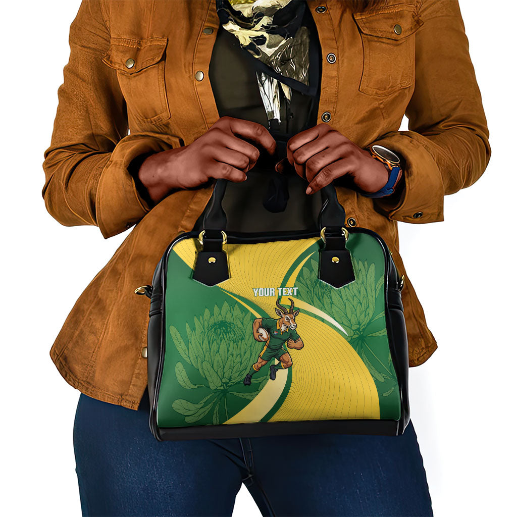 South Africa Rugby Custom Shoulder Handbag Come On Springboks Mascot Sporty Style
