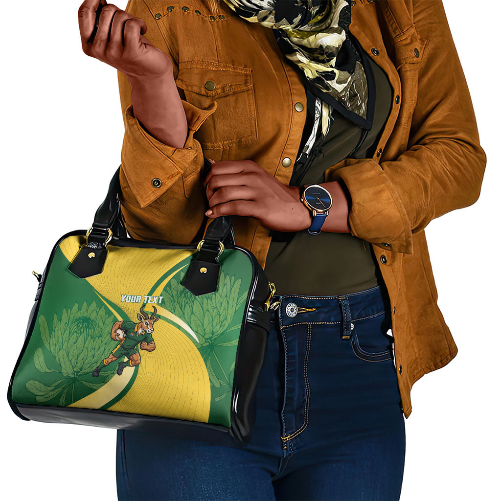 South Africa Rugby Custom Shoulder Handbag Come On Springboks Mascot Sporty Style