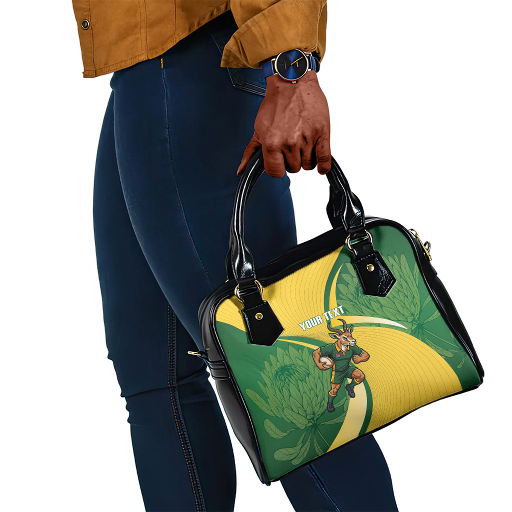 South Africa Rugby Custom Shoulder Handbag Come On Springboks Mascot Sporty Style