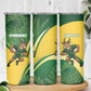 South Africa Rugby Custom Skinny Tumbler Come On Springboks Mascot Sporty Style