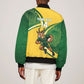 South Africa Rugby Custom Sleeve Zip Bomber Jacket Come On Springboks Mascot Sporty Style