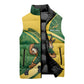 South Africa Rugby Custom Sleeveless Puffer Jacket Come On Springboks Mascot Sporty Style