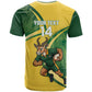 South Africa Rugby Custom T shirt Come On Springboks Mascot Sporty Style