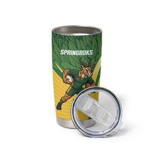 South Africa Rugby Custom Tumbler Cup Come On Springboks Mascot Sporty Style