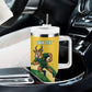 South Africa Rugby Custom Tumbler With Handle Come On Springboks Mascot Sporty Style