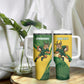 South Africa Rugby Custom Tumbler With Handle Come On Springboks Mascot Sporty Style