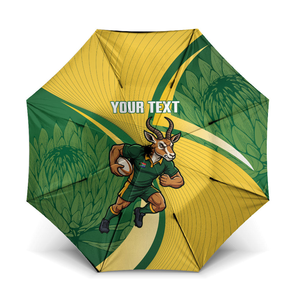 South Africa Rugby Custom Umbrella Come On Springboks Mascot Sporty Style