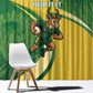 South Africa Rugby Custom Window Curtain Come On Springboks Mascot Sporty Style