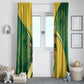 South Africa Rugby Custom Window Curtain Come On Springboks Mascot Sporty Style