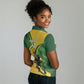 South Africa Rugby Custom Women Polo Shirt Come On Springboks Mascot Sporty Style