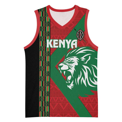 Afro Kenya Rugby Custom Basketball Jersey Go Lionesses - African Pattern LT14