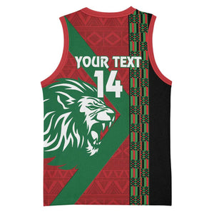 Afro Kenya Rugby Custom Basketball Jersey Go Lionesses - African Pattern LT14