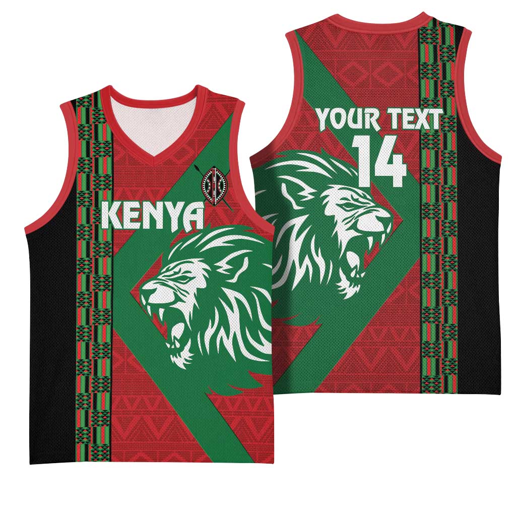 Afro Kenya Rugby Custom Basketball Jersey Go Lionesses - African Pattern LT14