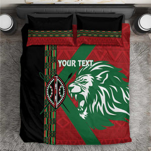 Afro Kenya Rugby Custom Bedding Set Go Lionesses - African Pattern