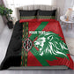 Afro Kenya Rugby Custom Bedding Set Go Lionesses - African Pattern