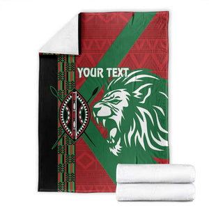 Afro Kenya Rugby Custom Blanket Go Lionesses - African Pattern