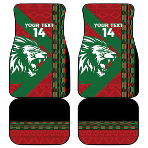 Afro Kenya Rugby Custom Car Mats Go Lionesses - African Pattern