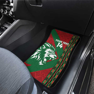 Afro Kenya Rugby Custom Car Mats Go Lionesses - African Pattern