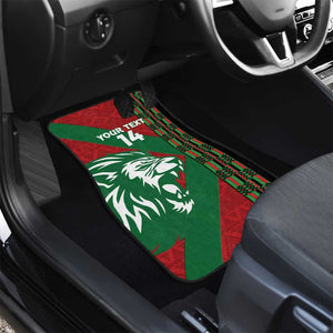 Afro Kenya Rugby Custom Car Mats Go Lionesses - African Pattern