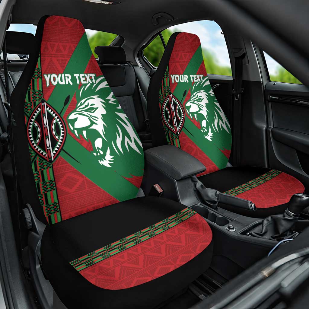 Afro Kenya Rugby Custom Car Seat Cover Go Lionesses - African Pattern