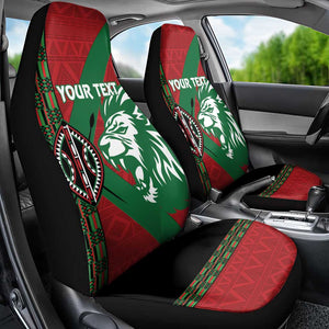 Afro Kenya Rugby Custom Car Seat Cover Go Lionesses - African Pattern