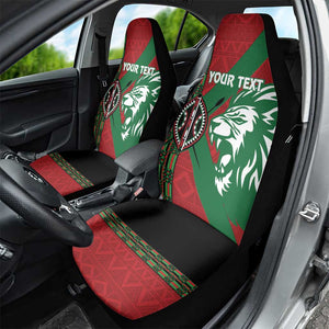 Afro Kenya Rugby Custom Car Seat Cover Go Lionesses - African Pattern