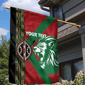 Afro Kenya Rugby Custom Garden Flag Go Lionesses - African Pattern