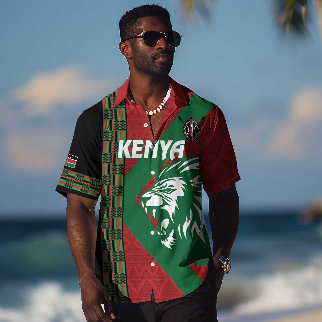 Afro Kenya Rugby Custom Hawaiian Shirt Go Lionesses - African Pattern